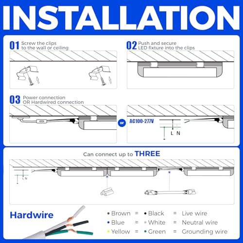 T8 LED Shop Lights 8FT (5000K / 8ft-12 Packs-100w)
