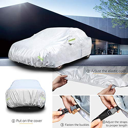 Silver Weatherproof Car Cover (Sedans up to 190")