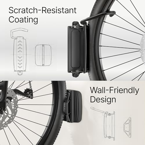 Bike Wall Mount for Garage (2 PACK)