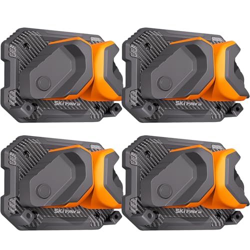 Snowboard Wall Rack for Garage (Sunrise Orange / 4 Pack)
