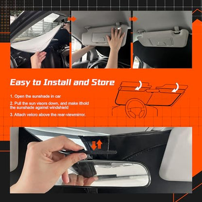 Custom Fit Windshield Sun Shade for Le (for Le-xus IS 2014-2020)