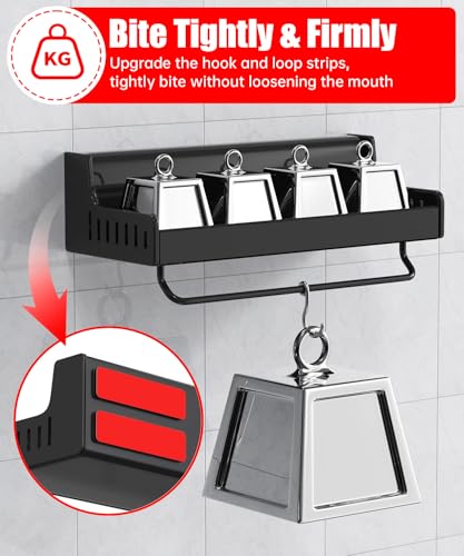 16Sets Heavy Duty Hook and Loop Strips (0.98x3.94 Inch（16 Sets）)