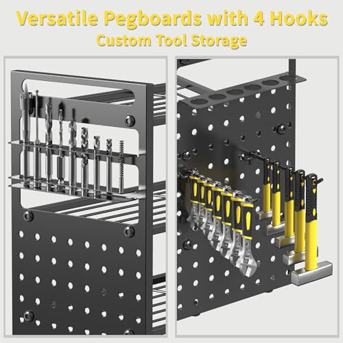 52'' Heavy Duty Power Tool Organizer Rack (Black)