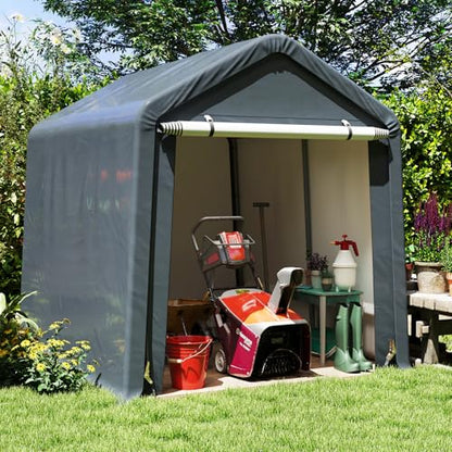 8x6.5Ft Portable Shed (Gray / 8x6.5Ft)