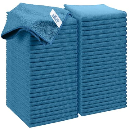 50PK Microfiber Cleaning Cloth (Navy Blue)