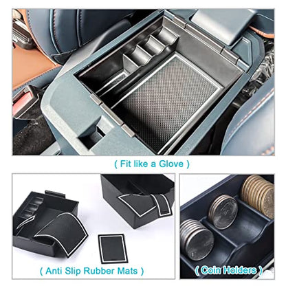 for 2022 2023 2024 2025 2026 Ford Maverick Center Console Organizer Tray 2022 (White Trim)