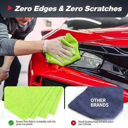 Microfiber Cleaning Cloth (800PK / 5 Colors)