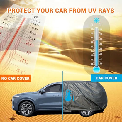 Car Cover Waterproof All Weather (Black / YXL: for SUV (Length 191"-205"))