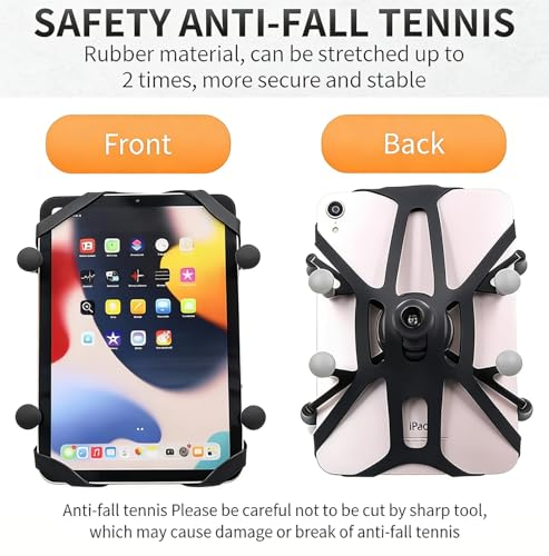 Tablet Mount Holder with Drill (Drill Round Base Mount for Flat Surfaces)