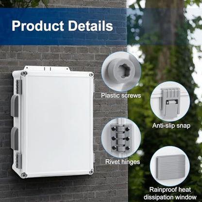 Outdoor Electrical Junction Box (15"H x 11"L x 6"W & Standard)