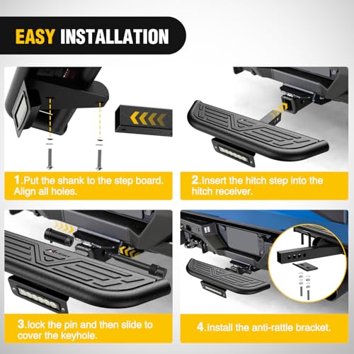 Aluminum Slip (Hitch Step w/Led Light)