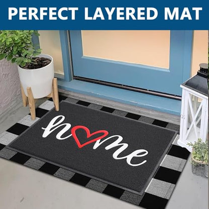 Door Mat Outside Inside Home Doormat (2'8" x 1'8" / Home)