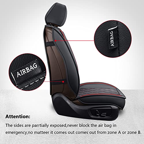 Dodge Ram Seat Cover Full Set Fit for 2009 (Black and Red / Full Set (Flat Back))