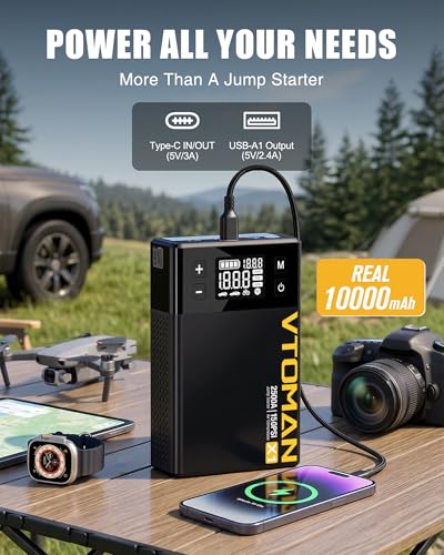 X1 Jump Starter with Air Compressor for Up to 8.5L Gas (Black)