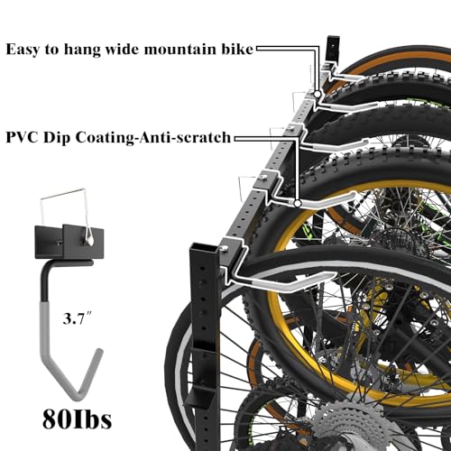 Freestanding Bike Storage Rack for 5 Bikes (Freestanding Bike Rack)