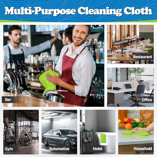 Microfiber Cleaning Cloth (24PK / Green)