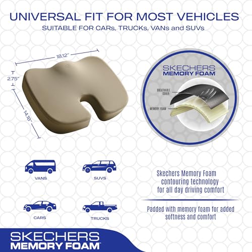Memory Foam Seat Cushion (Beige)