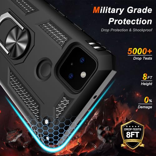 for Google Pixel 5 Case with Screen Protector (Black / Google Pixel 5)