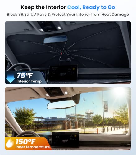 2026 Upgraded Windshield Sun Shade Umbrella (For Toyota / For Camry)