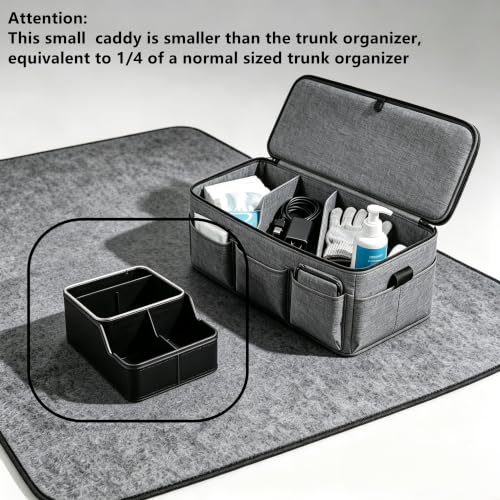 Car Storage Organizer Between Seats (Black)