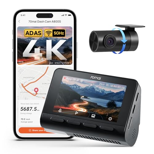 4K Dash Cam Front and Rear with STARVIS (A800S-1)
