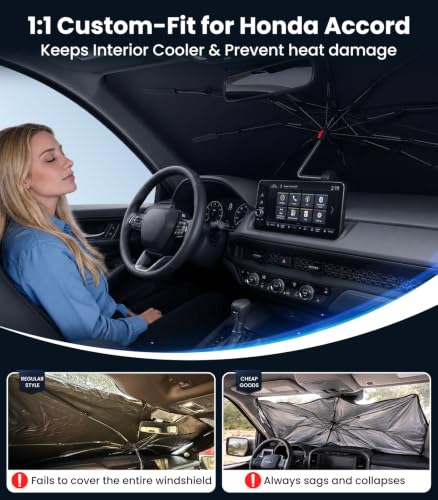 2026 Upgraded Windshield Sun Shade Umbrella (For Honda / For Accord)