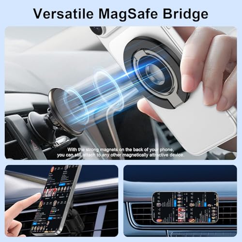 Magnetic Phone Ring Holder for Samsung Galaxy S26 S25 Ultra S25 S24 FE S24 (black)