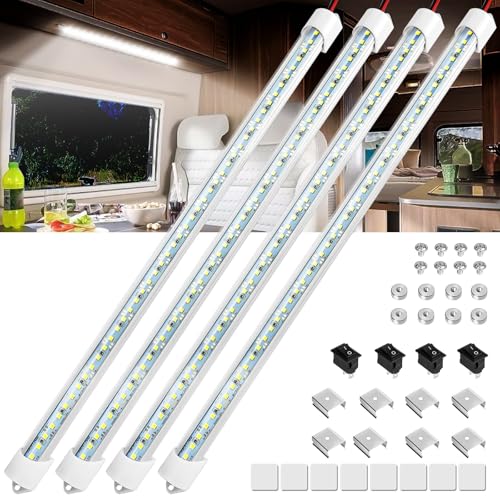 4PCS 12V LED Interior Light Bar (DIY Switch)
