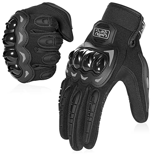 Motorcycle Gloves Breathable (Black / 3X-Large)