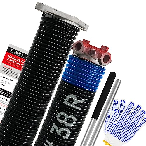 Pair of 1.75" Garage Door Torsion Springs Set with Non (0.262X1.75"X38")