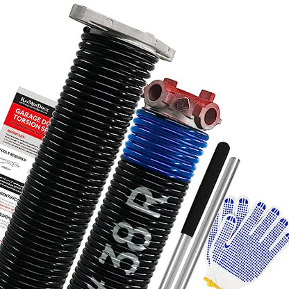 Pair of 1.75" Garage Door Torsion Springs Set with Non (0.262X1.75"X38")