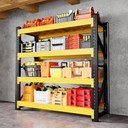 Metal Storage Rack (Black&yellow / 59.1"*23.7"*78.7")