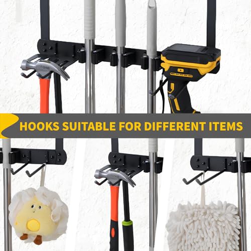 Broom Holder Door Mount (black)