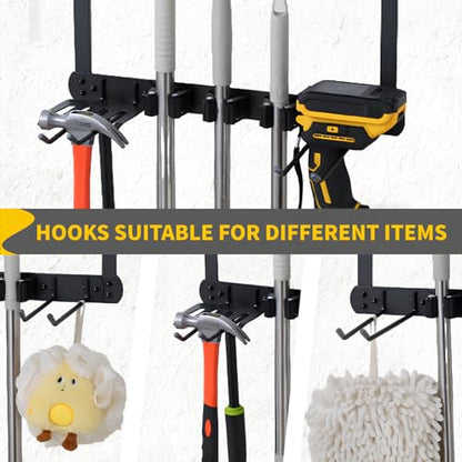 Broom Holder Door Mount (black)