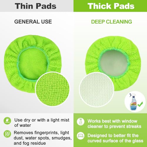 XINDELL 5 Pack Microfiber Pads (Green)