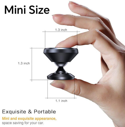 2 Pack】Magnetic Phone Holder for Car Dash Strong Magnetic Car Phone Mount (Black)