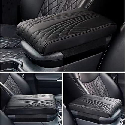 Car Center Console Cover (Black / Texture 2)