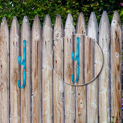 6 Pieces Pool Pole Hook Hanger Swimming Brackets Pool Hook (Blue)