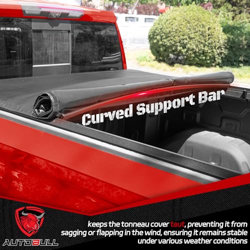 Soft Roll up tonneau Cover Compatible with 2022 (6’7“ / 2022-2026 Soft Rolling)
