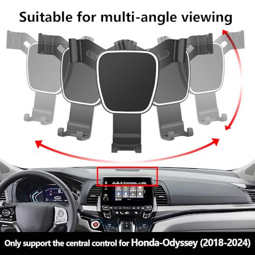 Car Phone Holder Center Console Organizer For Honda Odyssey 2018 2019 2020 2021 2022 2023 2024 Auto Accessories Navigation Interior Decoration Screen Mobile Cell Phone Mount case【Not Fit Odyssey 2025】