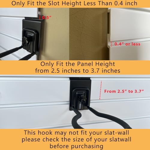 Adjustable Slatwall Hooks (8" 4 P)