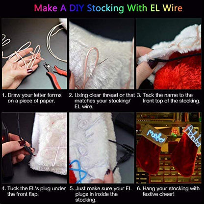 El Wire Neon Light Interior Car Light (Fluorescent green / 5m)