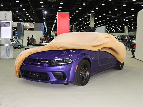 Heavy Duty Outdoor Car Cover Custom Fit for 2005 (Custom Fit Dodge charge / brown)