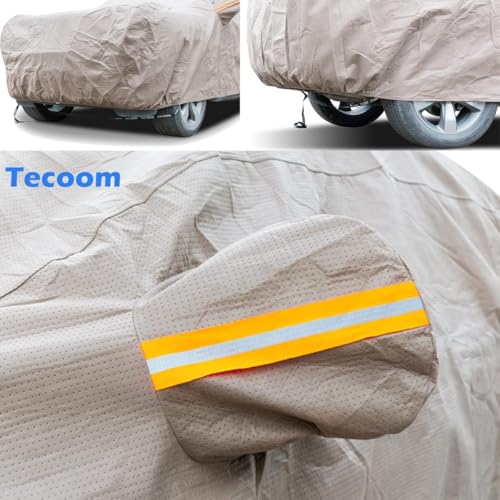 Thick Shell Car Cover Super Breathable (Brown / 3XL: for Sedan (Length 170"-190"))