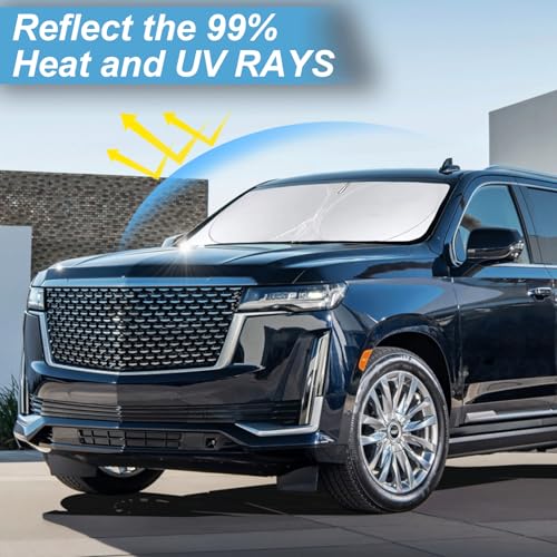 Windshield Sunshade for Cadillac Escalade 2021 (fit Escalade 21-26)
