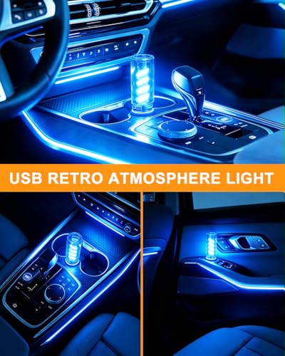 Blue USB Car Ambient Light (Blue)