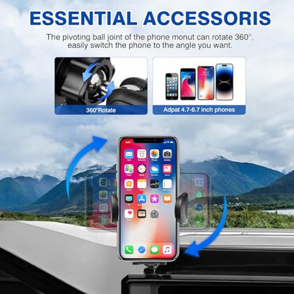 Car Phone Holder for Toyota Tacoma 2024 (Auto-Look+Organizer / Toyota Tacoma 2024-2026(14-In ))