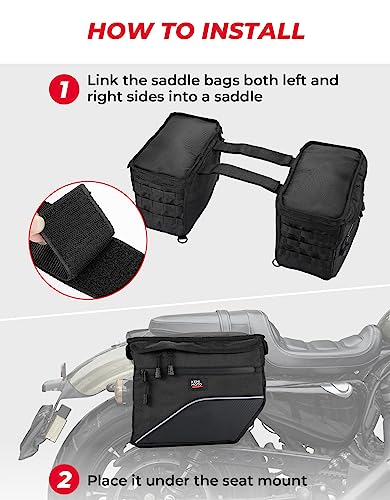 Upgrade Motorcycle Saddle Bags 26L