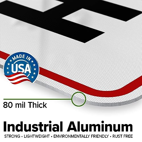 Custom Sign Custom Sign for Business (Header - Vertical / 24x30 - Aluminum Reflective)