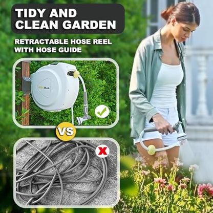 Retractable Garden Hose Reel (5/8" 65FT)